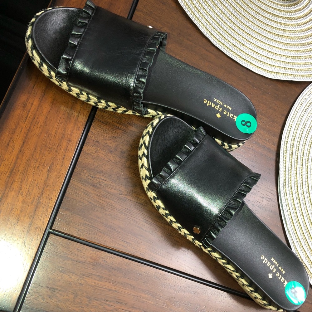 Kate spade slip on sandals NEW